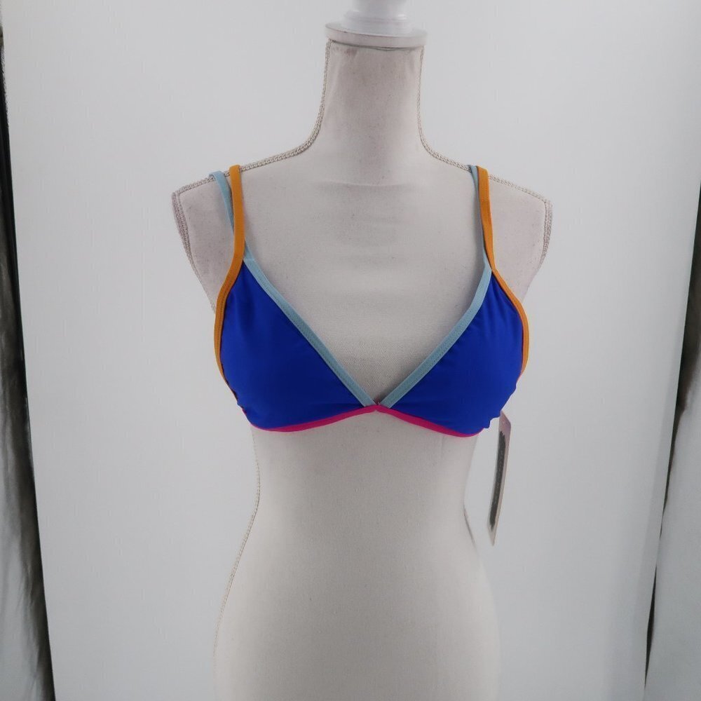 Blush Mark Easily Mine Multicolor Bikini Top Size Large NWT